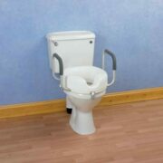 Raised Toilet Seat with Arms
