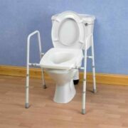 Stirling Adjustable Toilet Frame with Padded Arms